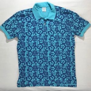 Brooks Brothers Floral L Slim Performance Polo
